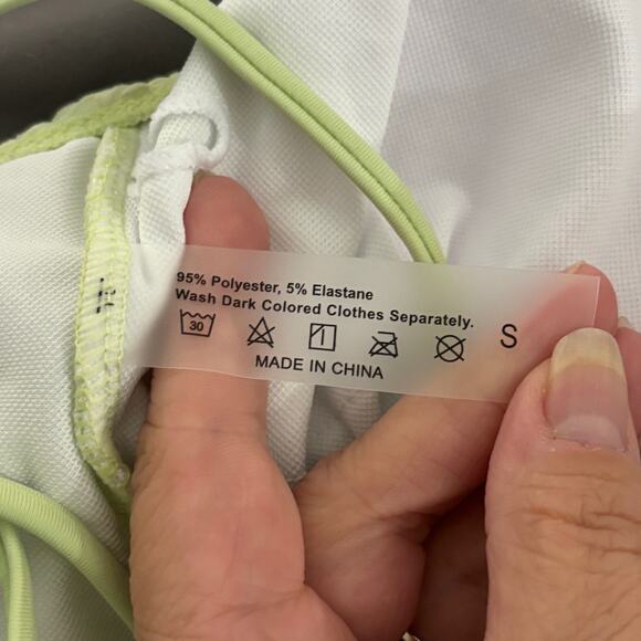 MakeMeChic Mint Green Bandeau Tankini High Cut Bikini Swimsuit NWOT Size S - Picture 10 of 11